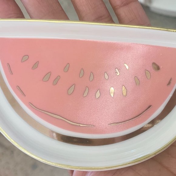 trinkets dish with gold accent jewelry tray gift - Picture 3 of 4